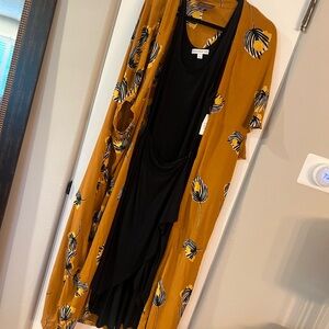 BNWT Black cotton wrap dress Size Small